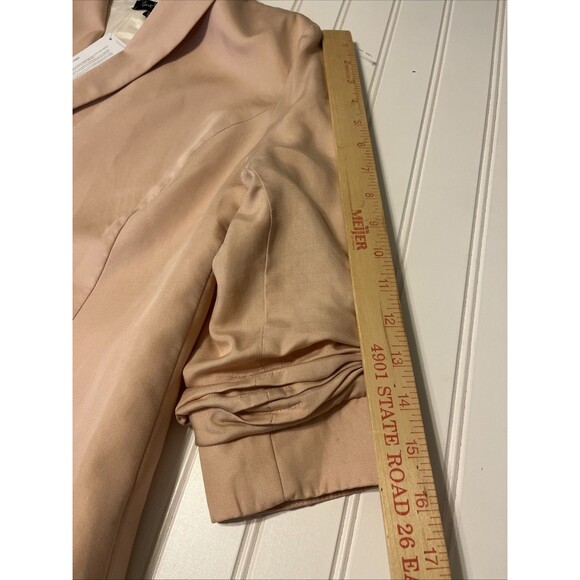 Velvet Heart Women’s open Cropped Blazer Size XSmall Pink New With Tags 3/4 Slv - Picture 8 of 12